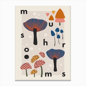 Mushroom Kitchen Canvas Print