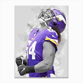 Eric Kendricks Minnesota Vikings Canvas Print