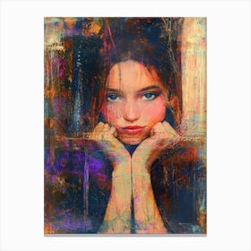 Girl In Love Canvas Print