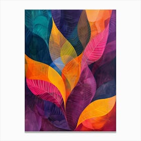 Abstract Leaves 3 Canvas Print