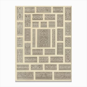 Emile Prisses D’Avennes Pattern, Plate No, 91, La Decoration Arabe,Digitally Enhanced Lithograph From Own Original Canvas Print