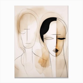 'Broken Relationship' Abstract Canvas Print