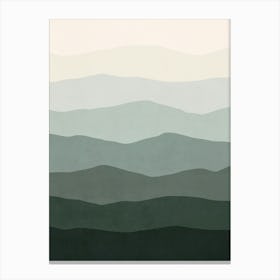 Minimal Waves 140 Canvas Print