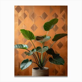 Geometric Wallcovering Canvas Print