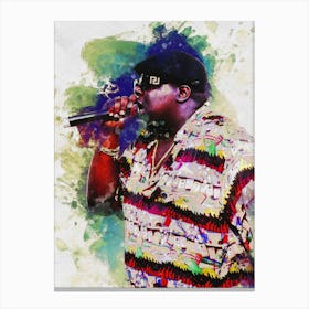 Smudge Biggie Rapper Canvas Print