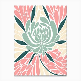 Pastel Flowers Canvas Print