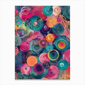 Colorful Swirls 2 Canvas Print