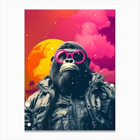 Gorilla In Sunglasses Canvas Print