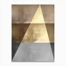 Geometric art with gold 6 Canvas Print