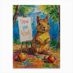 Draw Your Own Apple Canvas Print