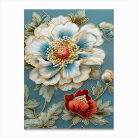 Chinese Floral Painting 15 Canvas Print