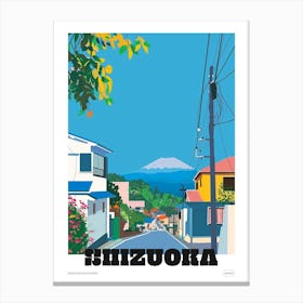 Shizuoka Japan 1 Colourful Travel Poster Canvas Print