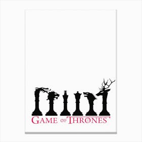 Game Of Thrones Film Minimalist Canvas Print