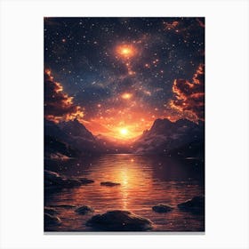 Starry Night Sky 33 Canvas Print