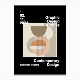 Graphic Design Archive Poster 37 Canvas Print
