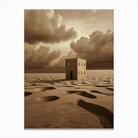 House In The Desert Canvas Print