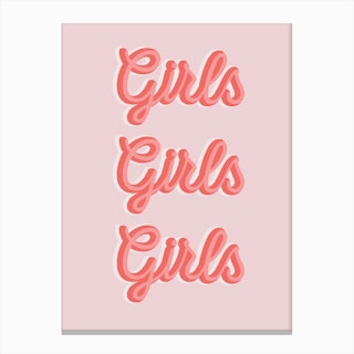 Girls Girls Girls Canvas Print