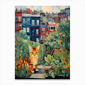 Cat In The City Canvas Print