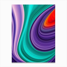 Abstract landscape: wave #3 Canvas Print