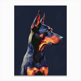 Doberman. Generated with AI Canvas Print