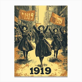 Aihrgdesign A Vintage Activist Poster Celebrating Womens Suff Bd6dd540 4991 4011 A10b D3edbbe259d7 0 Canvas Print