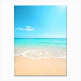 A Tranquil Beach With Golden Sand Clear Turquoise View 5 Toile