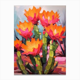 Cactus Painting Echinocereus 1 Canvas Print