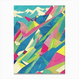 Abstract Mountain Landscape 9 Canvas Print