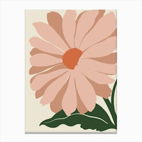 Peach Daisy Canvas Print