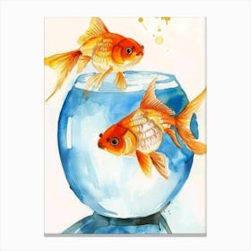 Goldfish Painting 1 Canvas Print