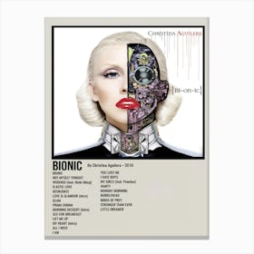 BIONIC By Christina Aguilera. 2010 Poster Canvas Print