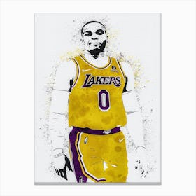 Russell Westbrook La Lakers Canvas Print