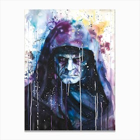 Sheev Palpatine From Star Wars Watercolor Canvas Print