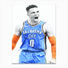 Russell Westbrook Oklahoma City Thunder Canvas Print