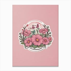 Pink Flowers 4 Canvas Print