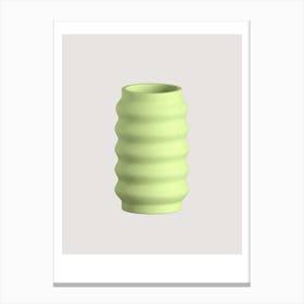 Green Vase 1 Canvas Print