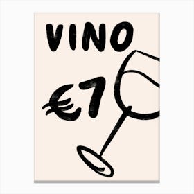 Vino Canvas Print