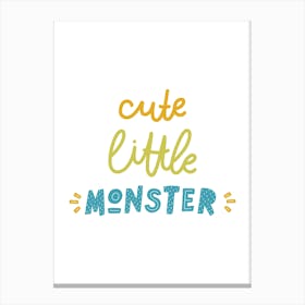 Little Monsters Cute Canvas Print