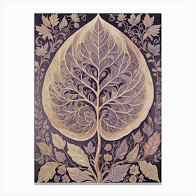 Lavender Leaf Canvas Print