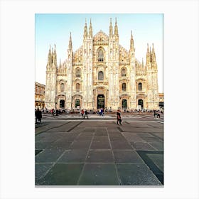 Italy, Milan, View To Milan Cathedral Canvas Print