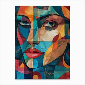 Abstract Portrait Of A Woman 106 Canvas Print