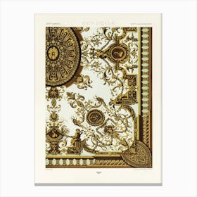 17th Century Pattern, Albert Racine 2 Canvas Print