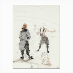 At The Circus The Dog Trainer (1899), Henri de Toulouse-Lautrec Canvas Print