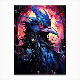 Crow Art Canvas Print