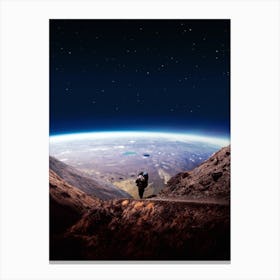 Mars Hiking Canvas Print