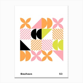 Geometric Bauhaus Poster 53 Canvas Print