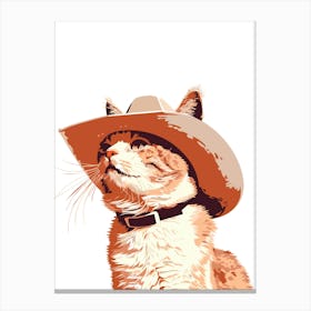 Cowboy Cat 1 Canvas Print