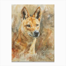 Dingo Pastel Watercolour 1 Lienzo