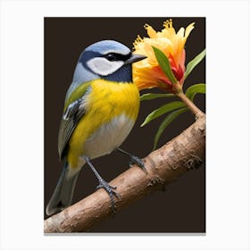 Tit on the brach Canvas Print