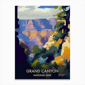 Grand Canyon National Park Travel Poster Matisse Style 6 Canvas Print
